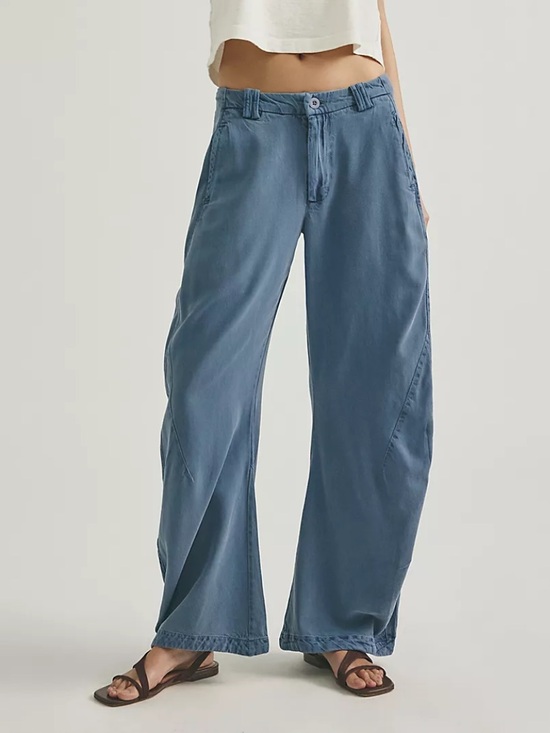 Free People Pants - Free People Spotlight Washed Barrel Chino Trousers